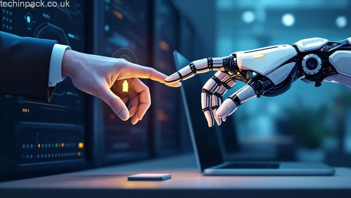 AI agents for business concept showing automation, workflow optimization, risks, costs, and future of AI-driven companies